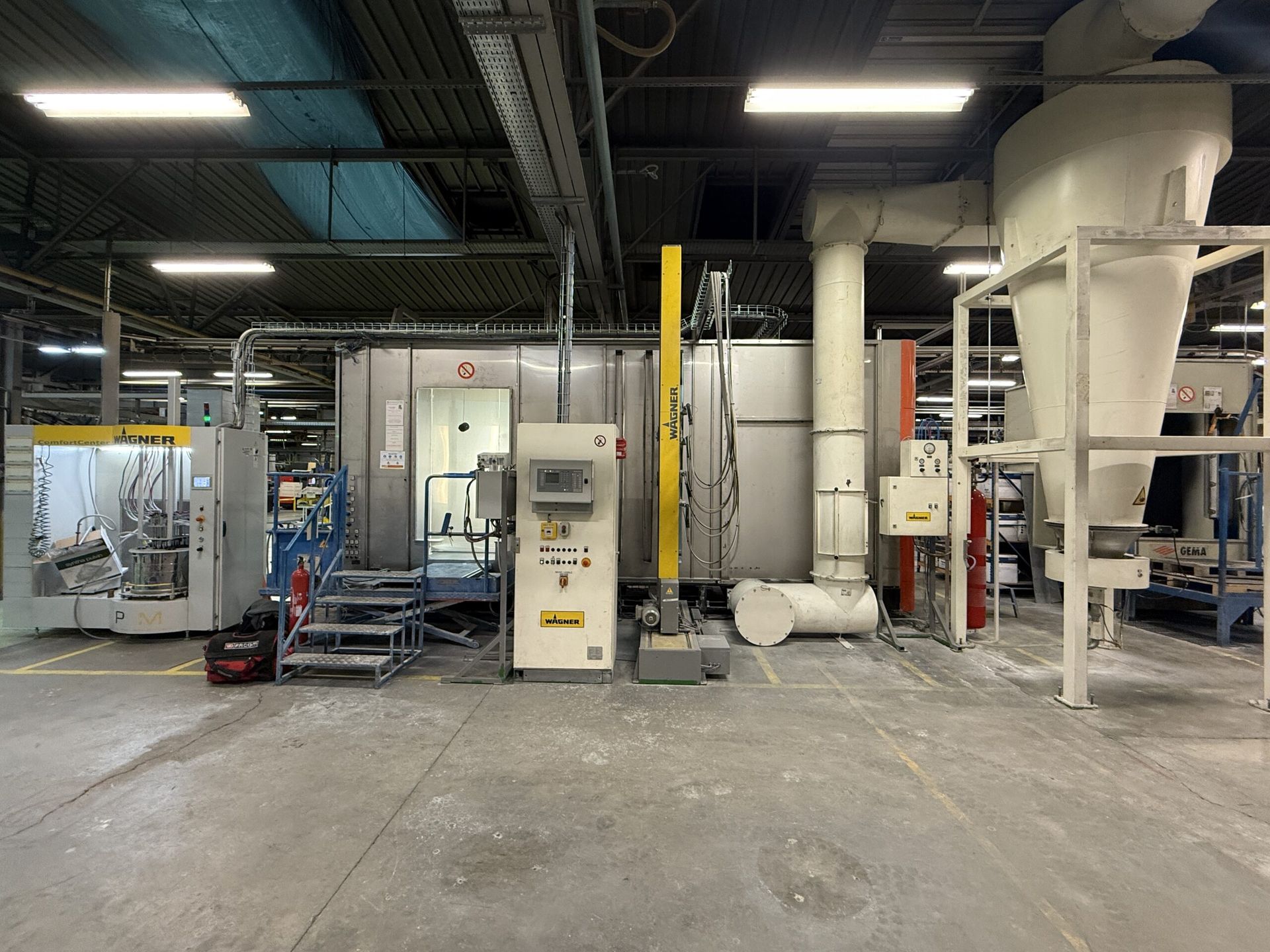 Retrofit of a WAGNER powder coating booth