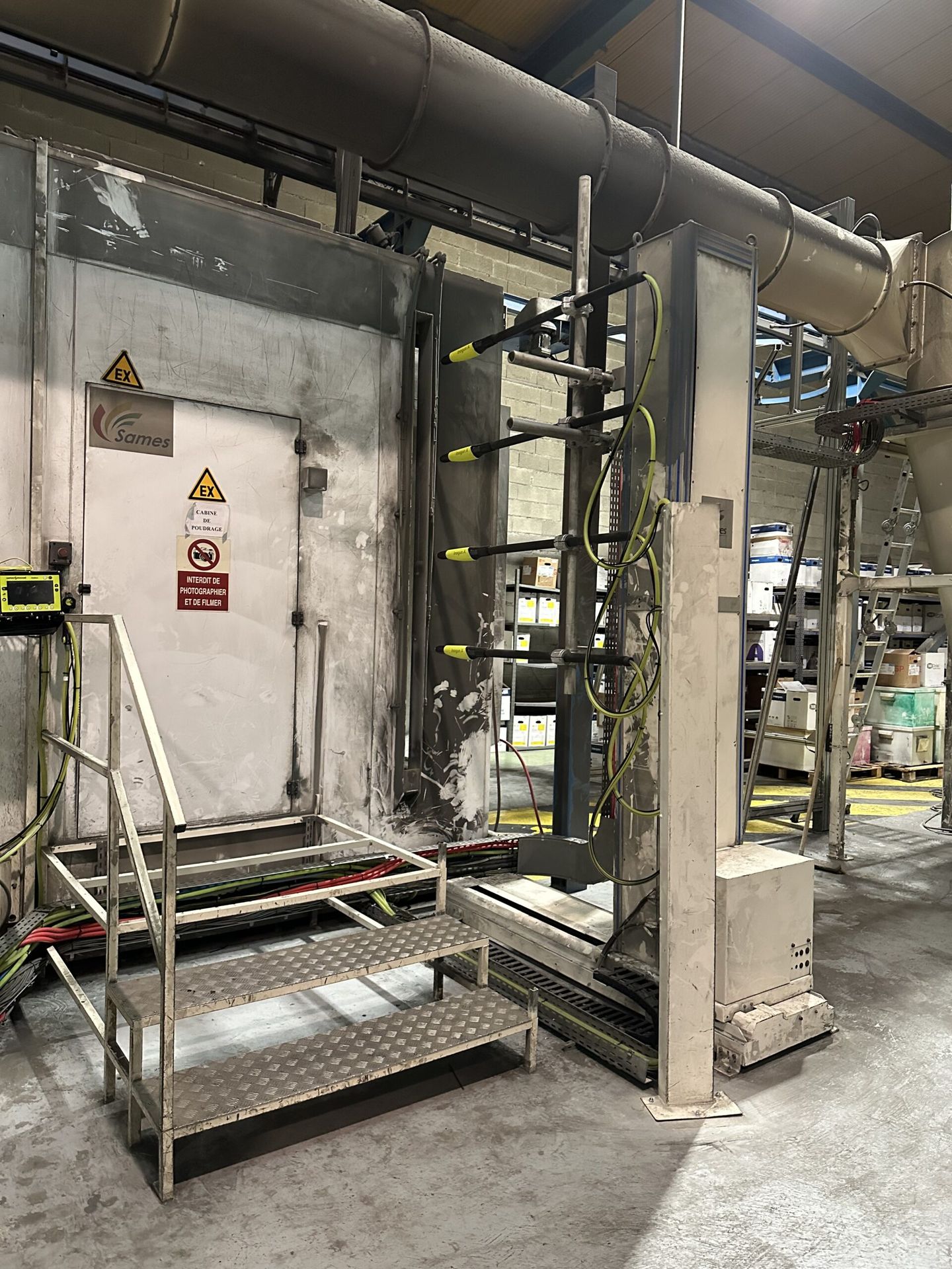 Retrofit of a SAMES powder centre and gun