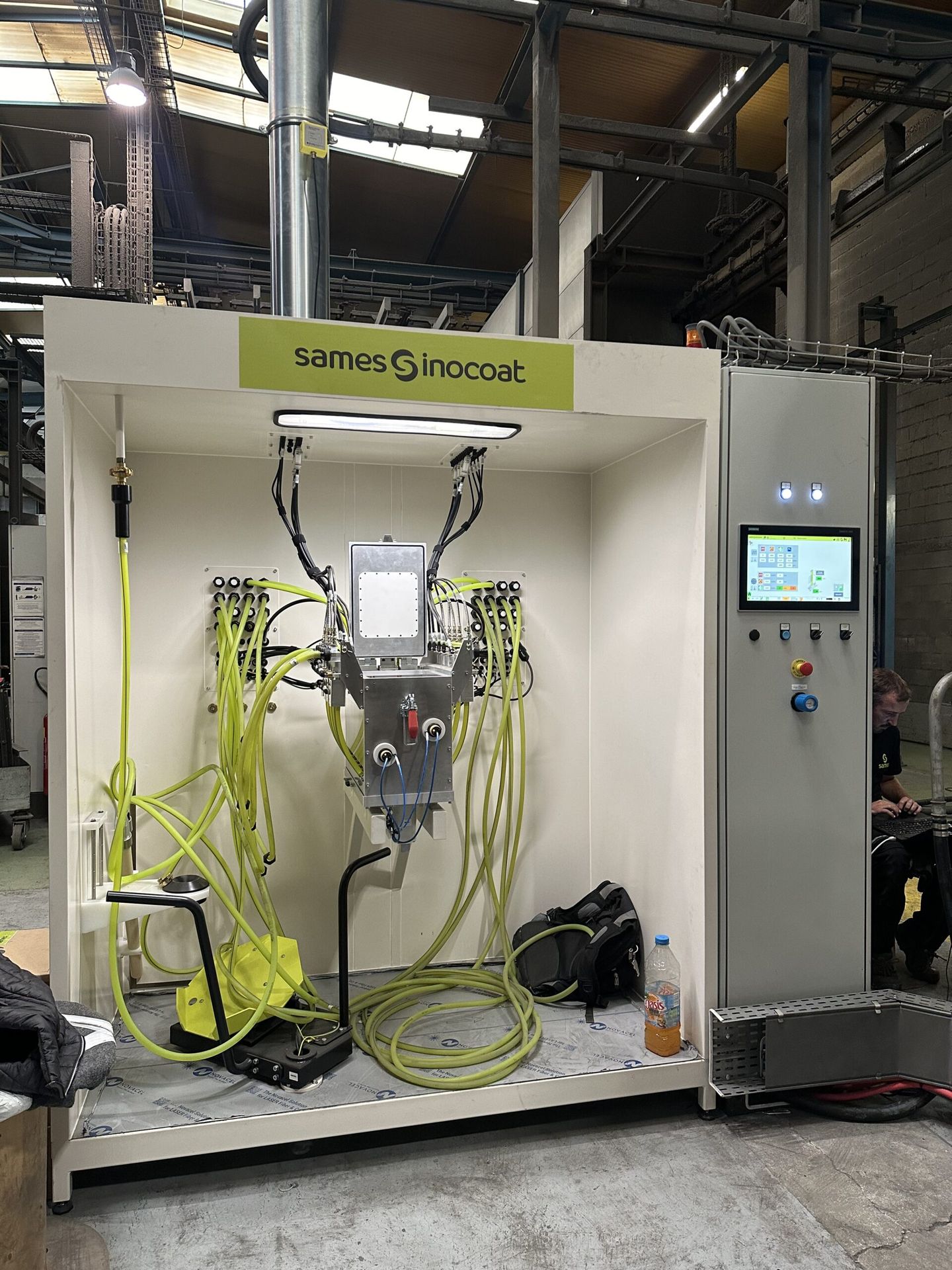 Retrofit of a SAMES powder centre and gun