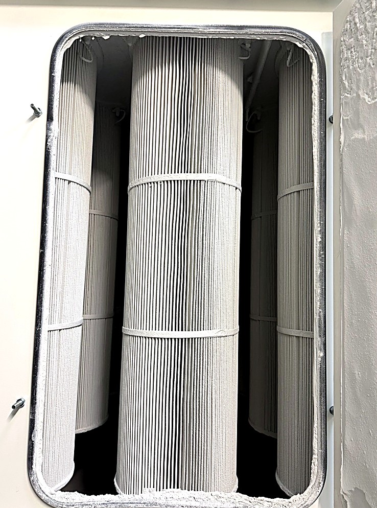 Les cartouches filtrantes du groupe de filtration